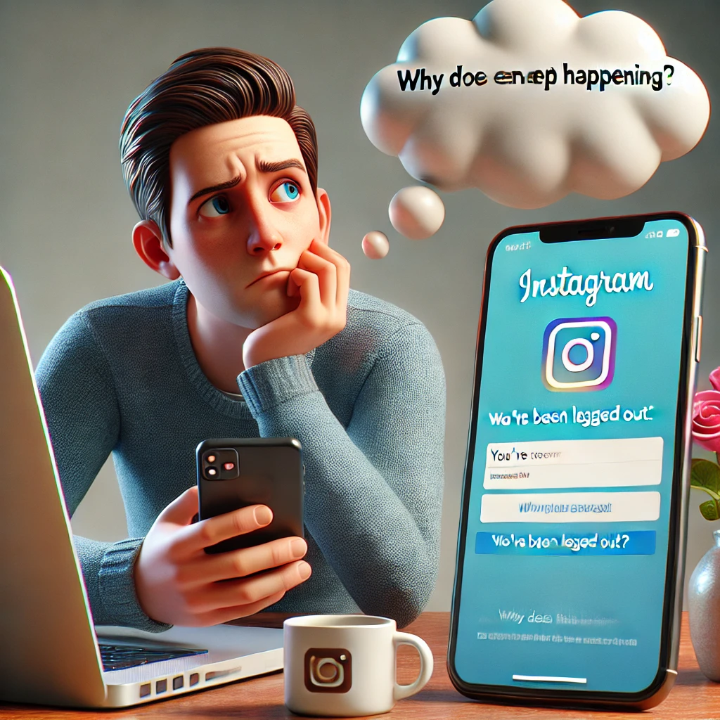instagram logout issue